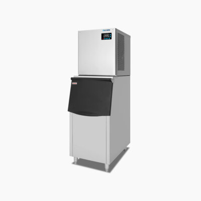 keyzin sh33 big commercial modular ice machine with bin