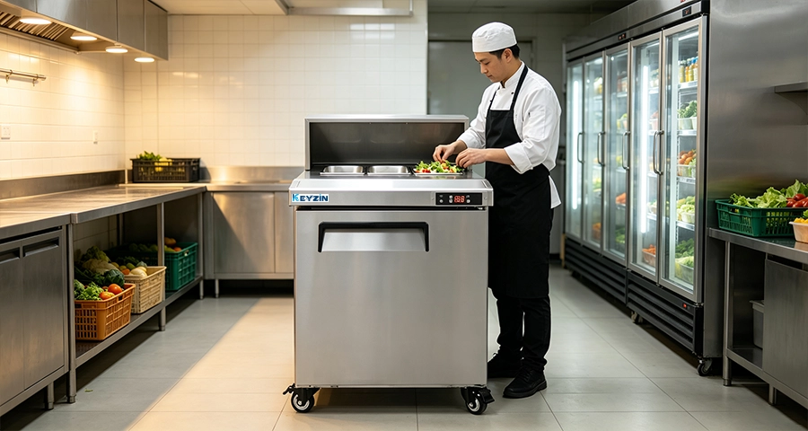 forced-air vs cold-wall commercial prep table