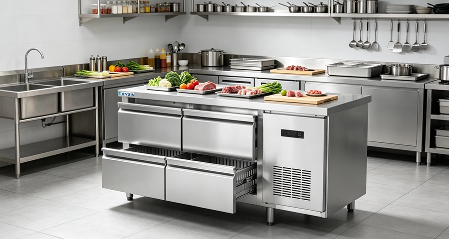 Full Extension Travel and Ergonomic Pan Access Full extension slides for gastronorm food pans