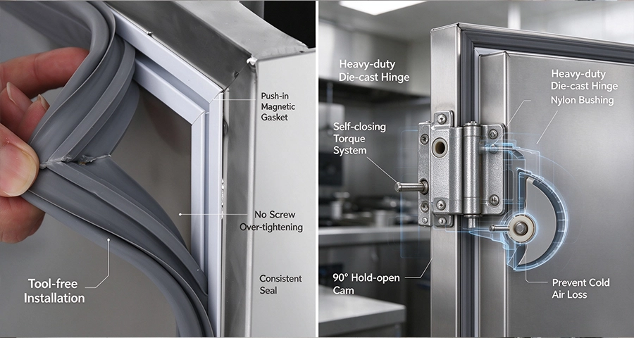 Door Hardware Hinges and Magnetic Gaskets